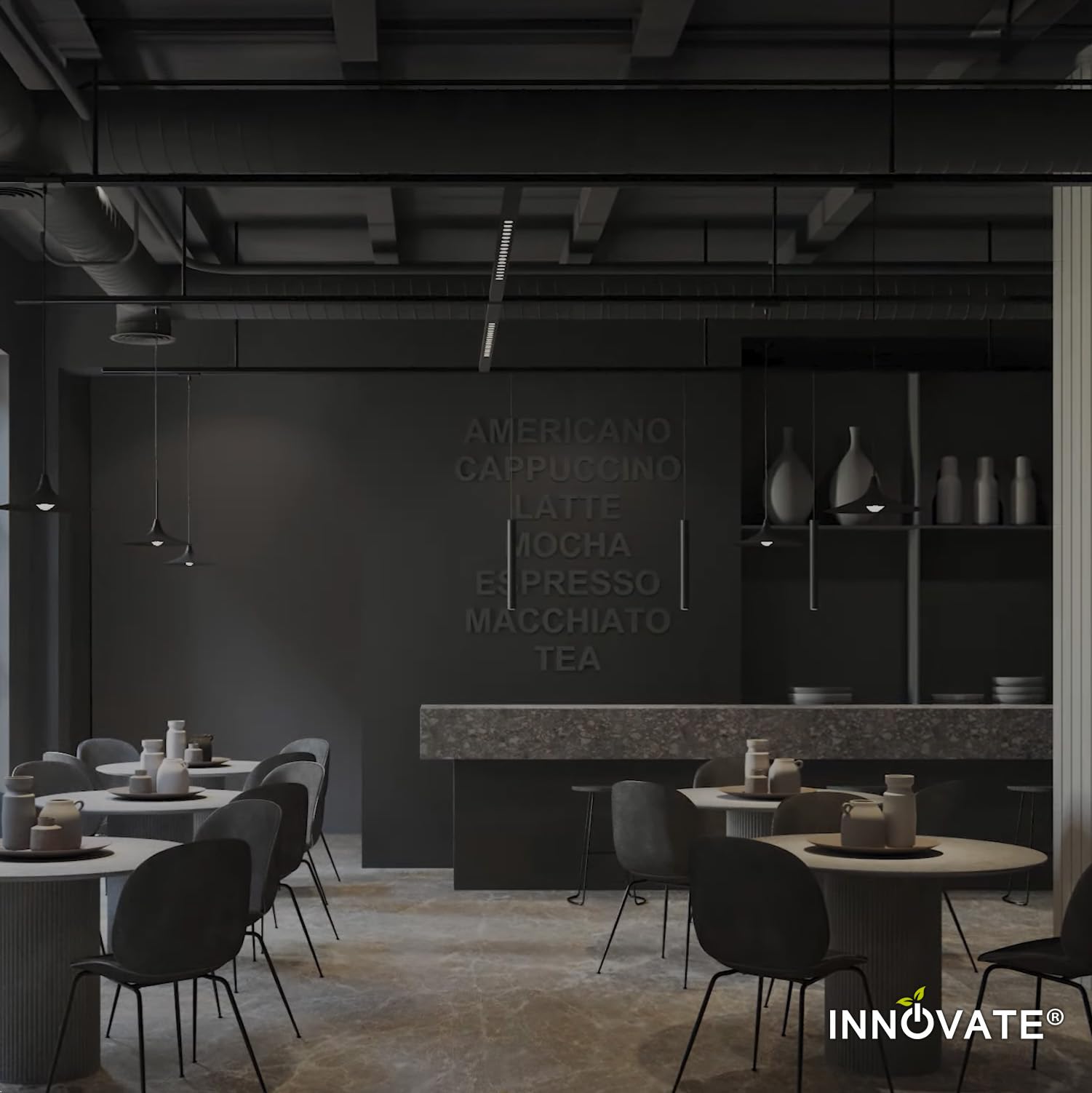 INNOVATE Binario Faretti soffitto orientabili 2M Trifase 3 Fasi [2000 x 36 x 33 mm] Illuminazione per interni I Binario LED soffitto I Portalampada GU10 Erco, Eutrac, Nordic Aluminum, Zumtobel