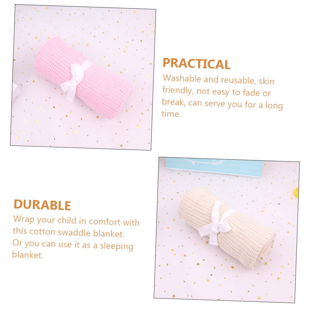 BESTonZON 6piezas para Niño Niña De Swaddle para Cuna Carrito y Uso Diario Suaves