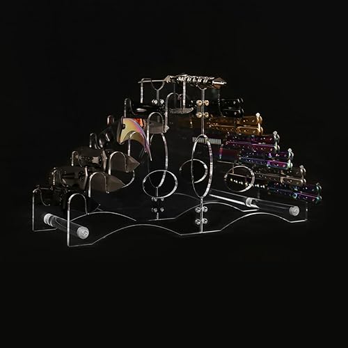 Miniatura 10 de Soporte para cuchillos Soporte de exhibición de cuchillos de acrílico Estante de almacenamiento de sable para cuchillo pequeño Cuchillo de bolsillo