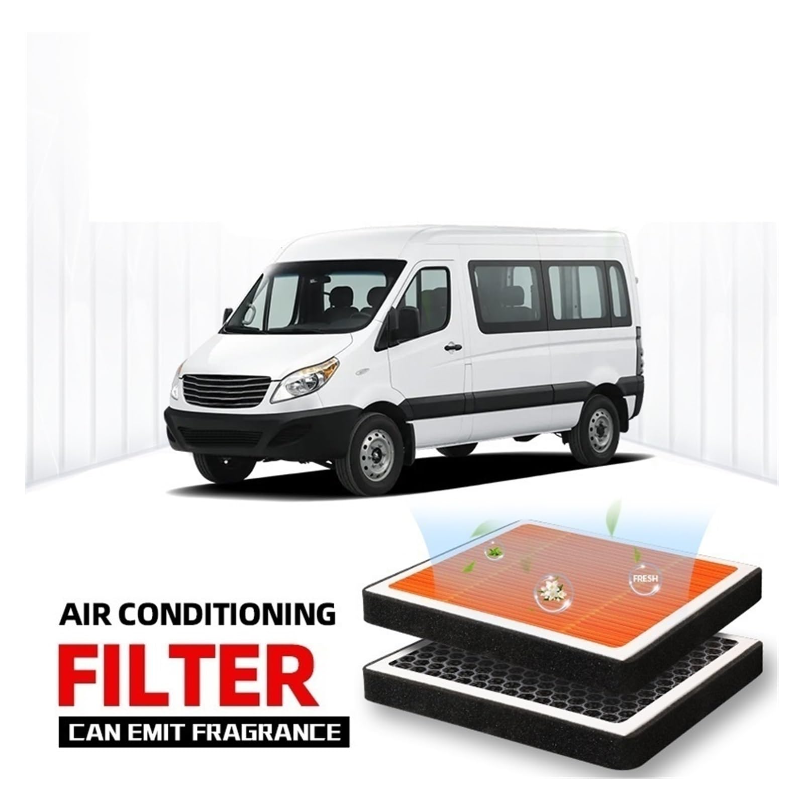 per J&AC Sunray Filtro Abitacolo Aria Condizionamento A Carbone Attivo con per Purificare L'aria Dell'auto A per Autoveicoli Filtris Automobilistici