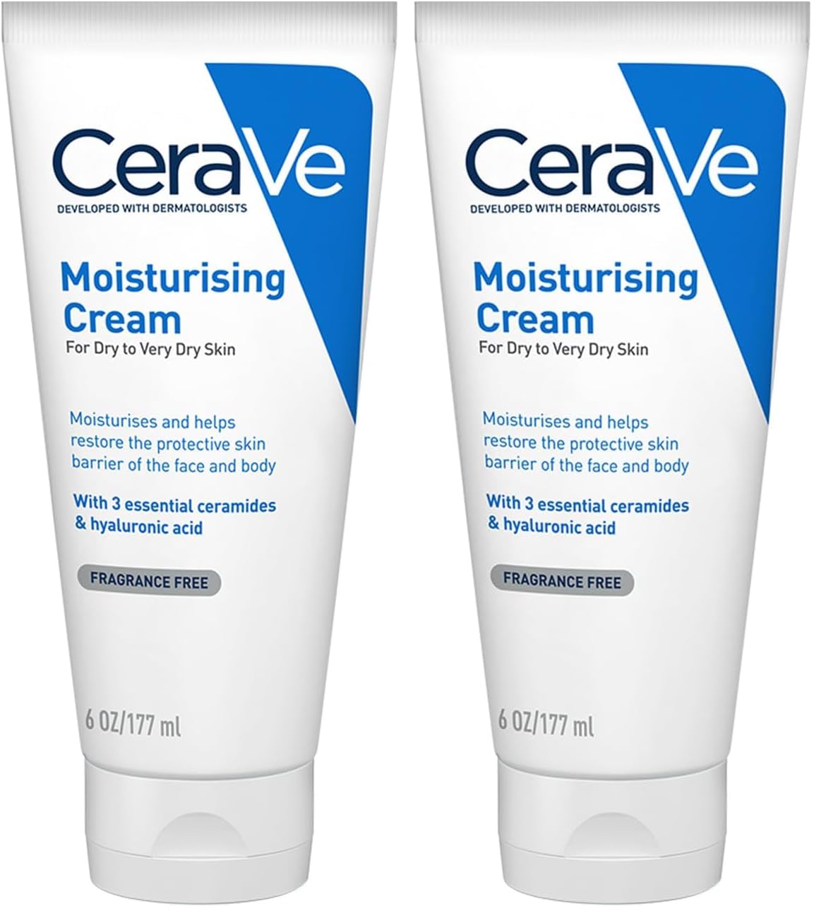 CeraVe Moisturizing Cream For Dry To Very Dry Skin (177ml) - Formulated with 3 Essential Ceramides And Hyaluronic Acid | Non-Comedogenic Moisturizer For Face and Body (Pack of 2)-image-28