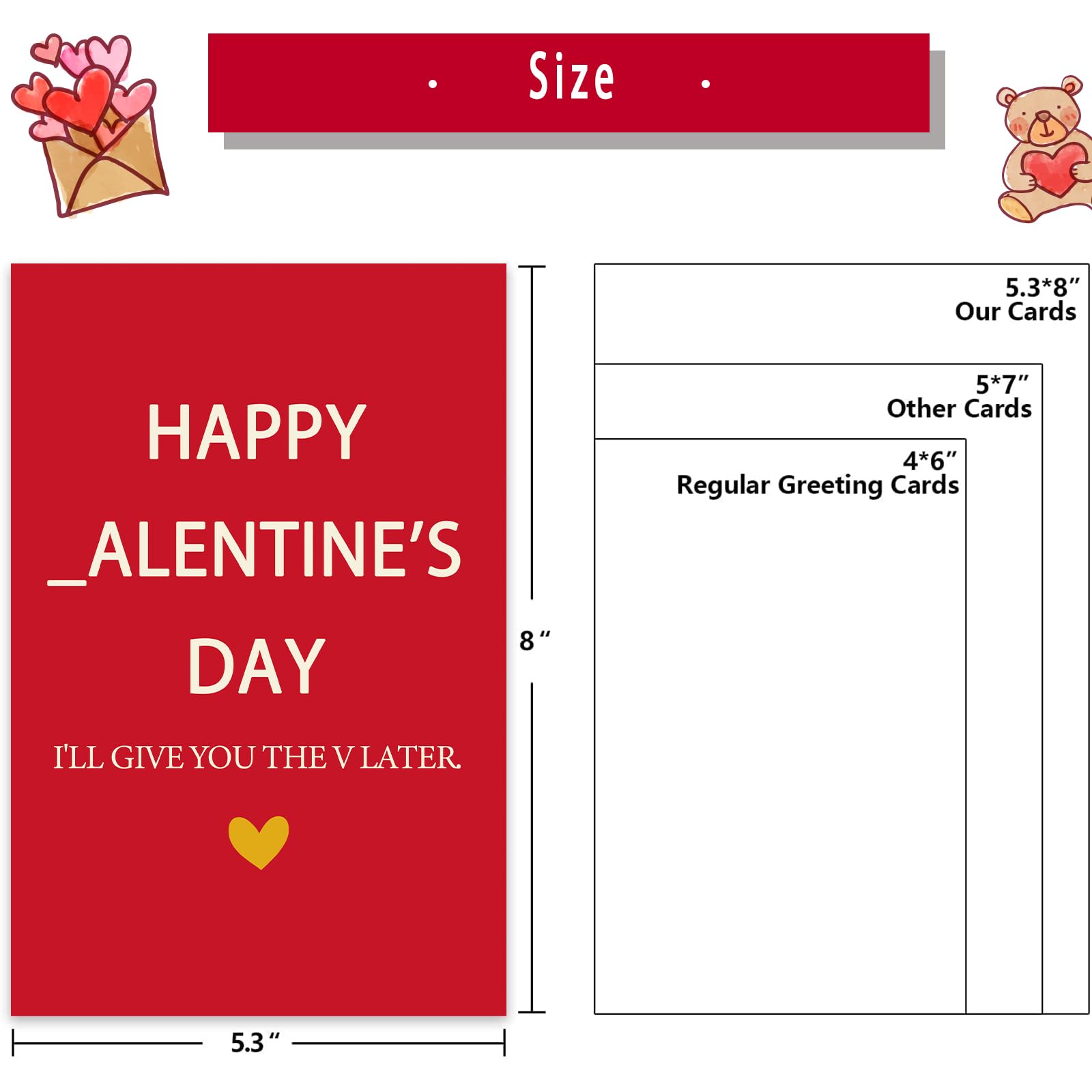 Divertente biglietto d'auguri di San Valentino, regalo di