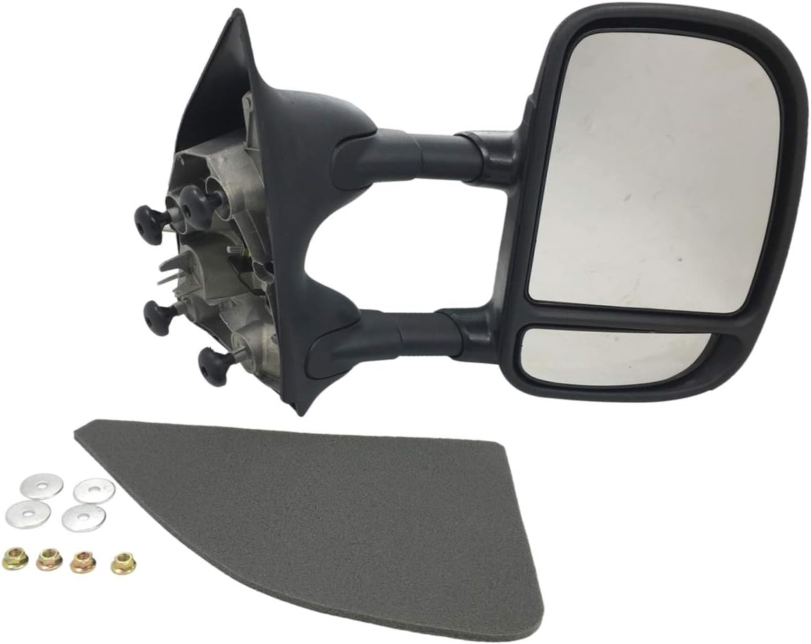 Towing Manual Side View Mirror Passenger Right RH For Ford Super Duty Truck FO1321219