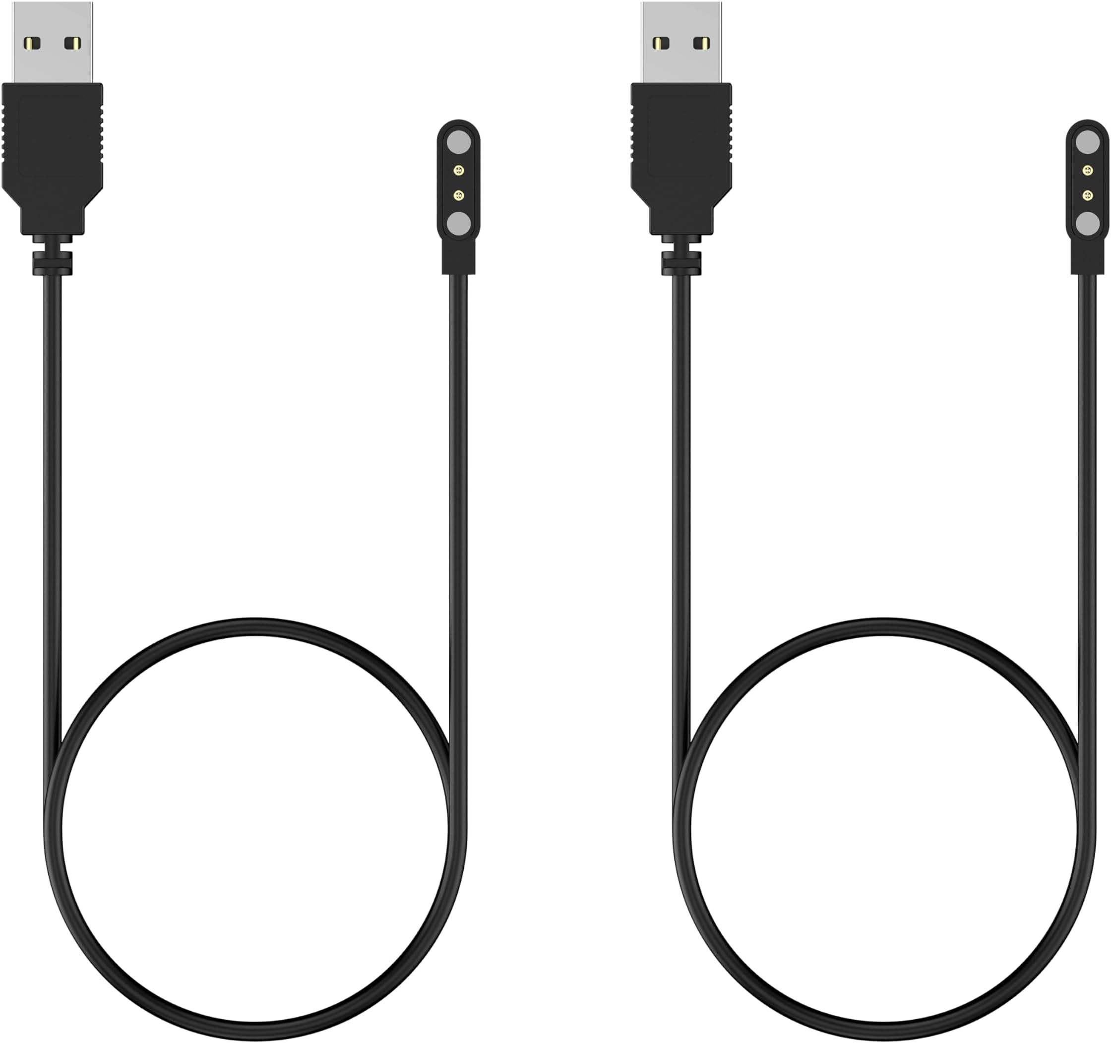 ZOSKVEE2-Pack Charging Cable Compatible with P95 Smart Watch, Replacement USB Charging Cable, Portable Magnetic Charger
