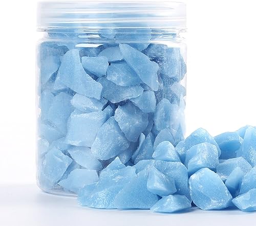 Miniatura 5 de Alan Stone Resplandor en la oscuridad para el hogar y el jardín, pecera, acuario, arena, grava decorativa (0.315-0.591 in, azul)