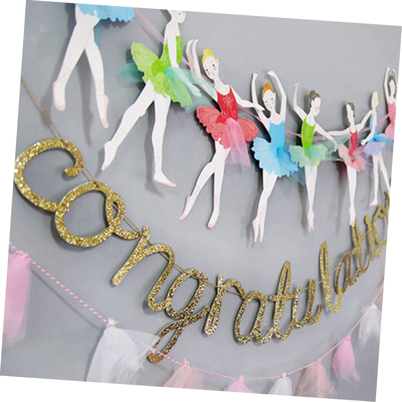 KOMBIUDA 2 Juegos de graduación logo Anuncio compromiso Felicidades classroom decoration decoración aula pancarta de felicitaciones de la fiesta de graduación Papel Golden