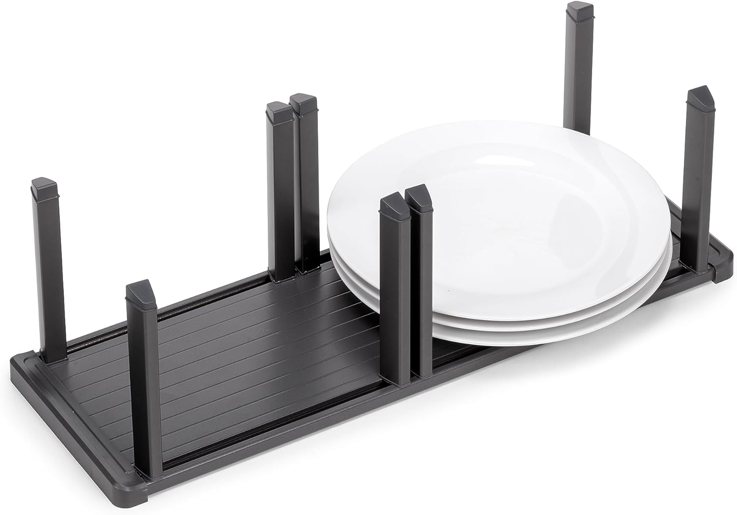 Plates placed vertically in the Emuca Orderbox Vertical Plate Holder