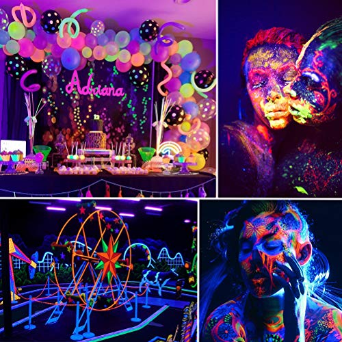 Image of Ontesik 120W LED Black Light, UV Black Light Floodlight, Powerful UV Spotlight for Body Painting, Game Room, Halloween, Screen Printing, Night Party (150, Watts)