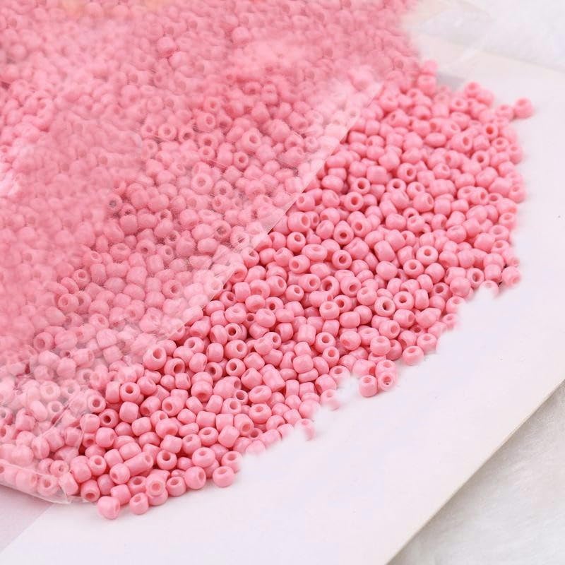 THAYLA 30000 szt. 3 mm niebieskie szklane koraliki z nasionami do produkcji biżuterii, małe koraliki do kucyka, koraliki ryżowe, koraliki do bransoletki, DIY, rękodzieło, DIY
