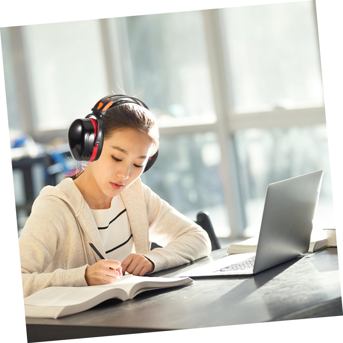 DOITOOL 5 Piezas orejeras insonorizadas auriculares de grabación con cable brotes amperio auriculares con cancelación de ruido auriculares antiruido auriculares cable auriculares con cable