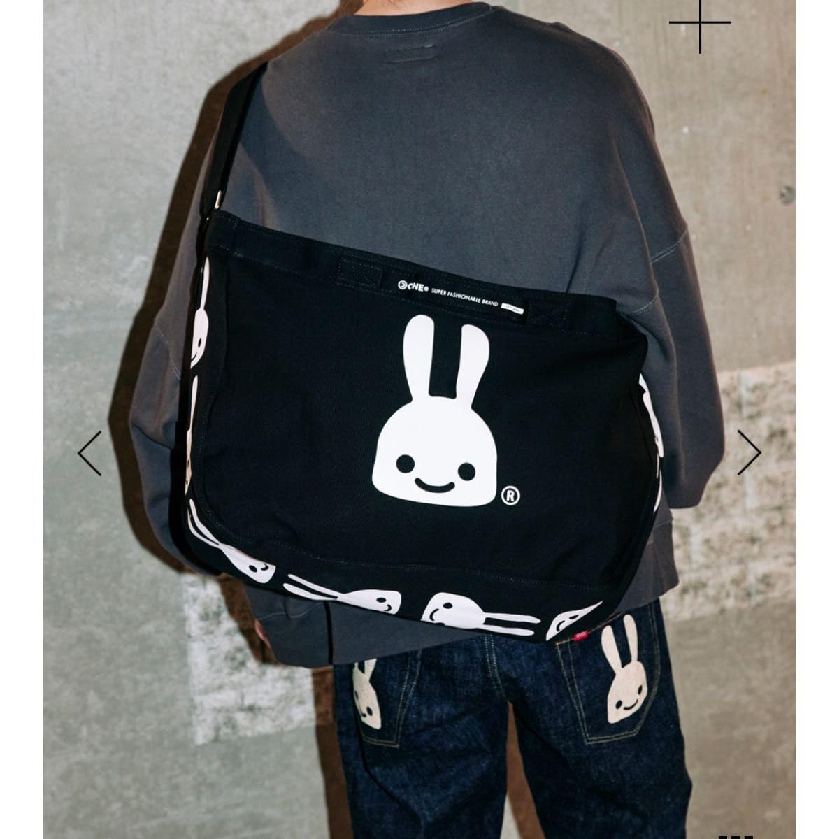 Amazon.co.jp: うさぎ 2wayバッグ cune 帆布 タテ37 ヨコ48 マチ15  