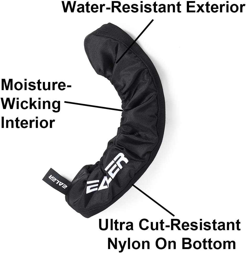 EALER BDT100 Ice Skate Blade Covers,Guards for Hockey Skates,Figure Skates and Ice Skates,Skating Soakers Cover Blades Black PLUS Small