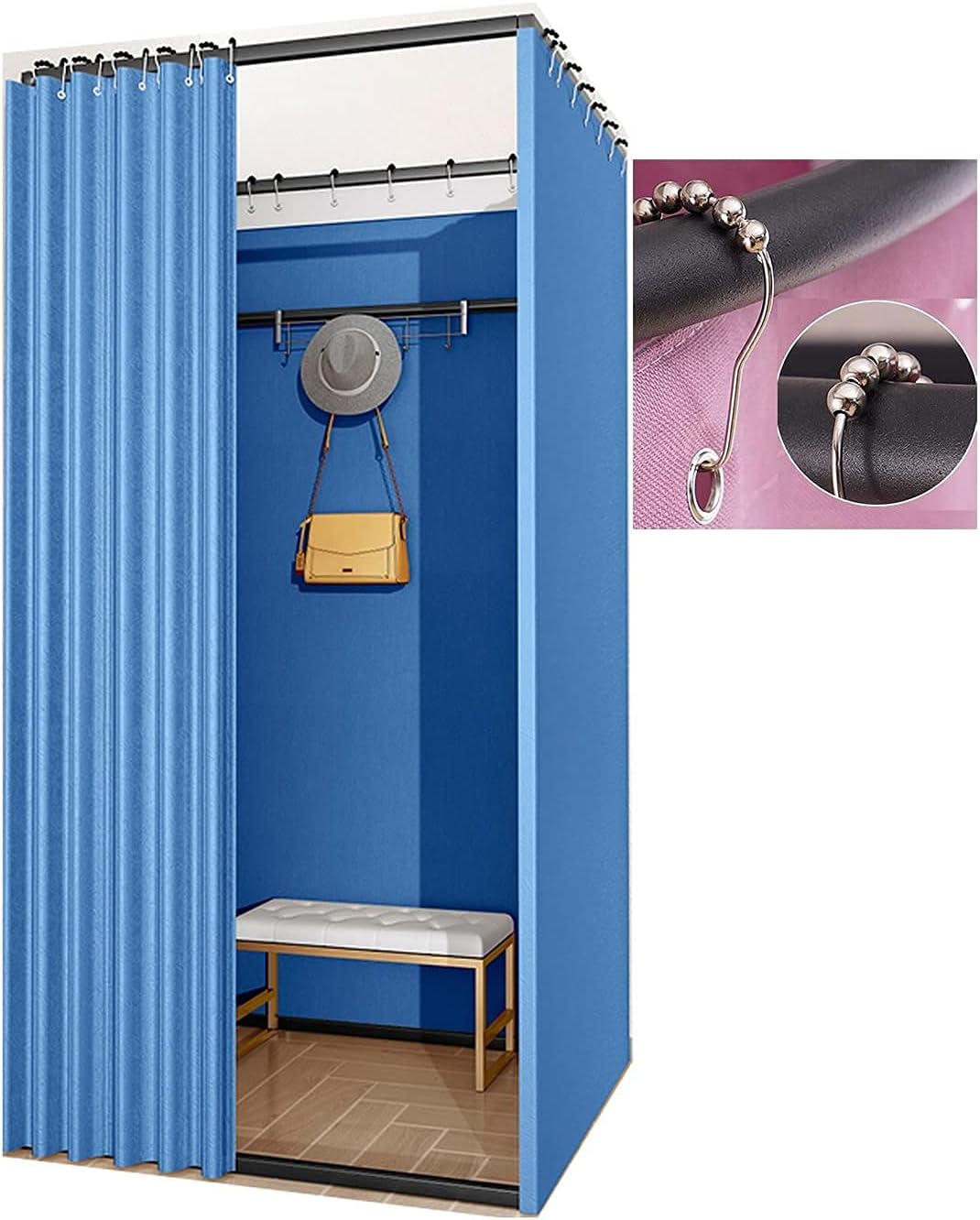 Outdoor Privacy Fitting Room Clothing Shop Dress Room Shower Locker Room Bage Hook Easy To Use Used In Clothing Stores Shopping Centers And Offices Pool Party ( Color : K Size : 80x80x200cm ) (H