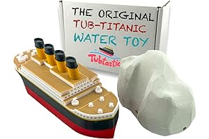 The Titanic, The Original Bathtub and Pool Boat Toy with Detachable Iceberg
