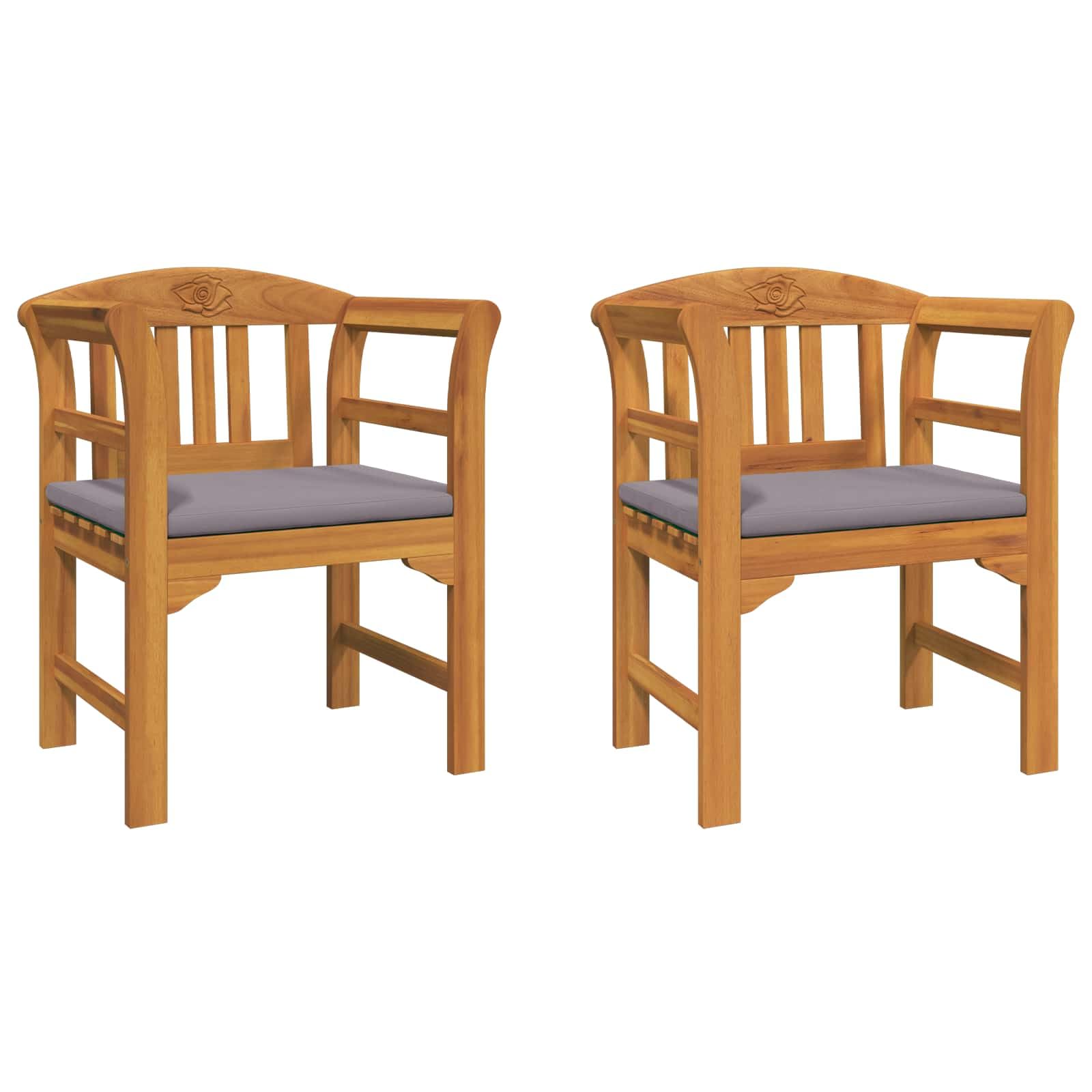 Ławka ogrodowa z litego drewna akacjowego, olejowana, 68,5 x 46 x 82,5 cm, trwała ławka do siedzenia na taras, balkon i na zewnątrz, naturalne wykończenie olejem