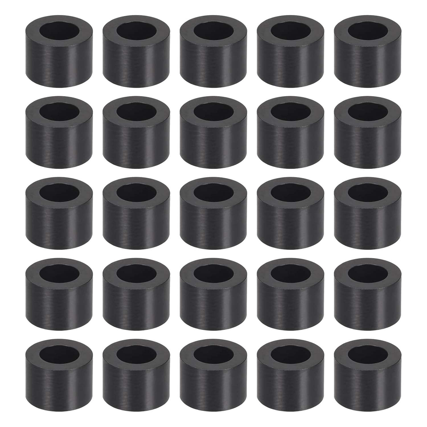 YOKIVE 300 Pcs Black Round Spacer, Unthreaded Washers with High