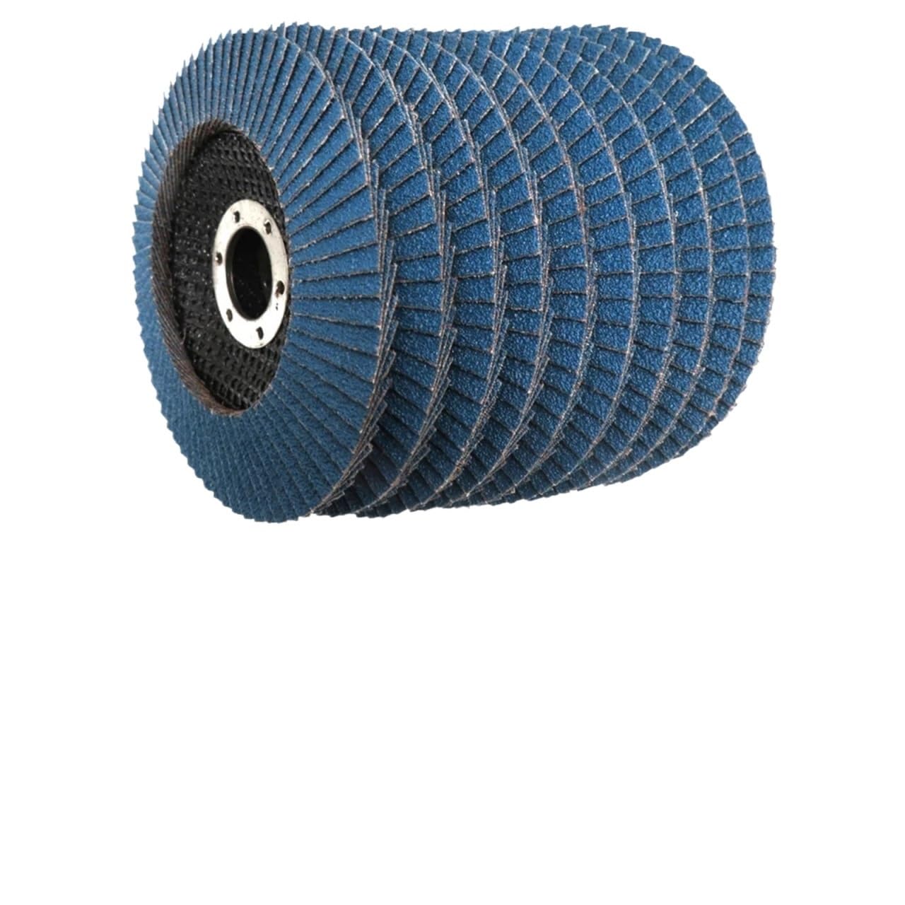 Schleifscheiben 10 Stück Fächerscheiben 115 mm Schleifen 4,5 Zoll 40/60/80/120 Körnung Schleifscheiben Klingen