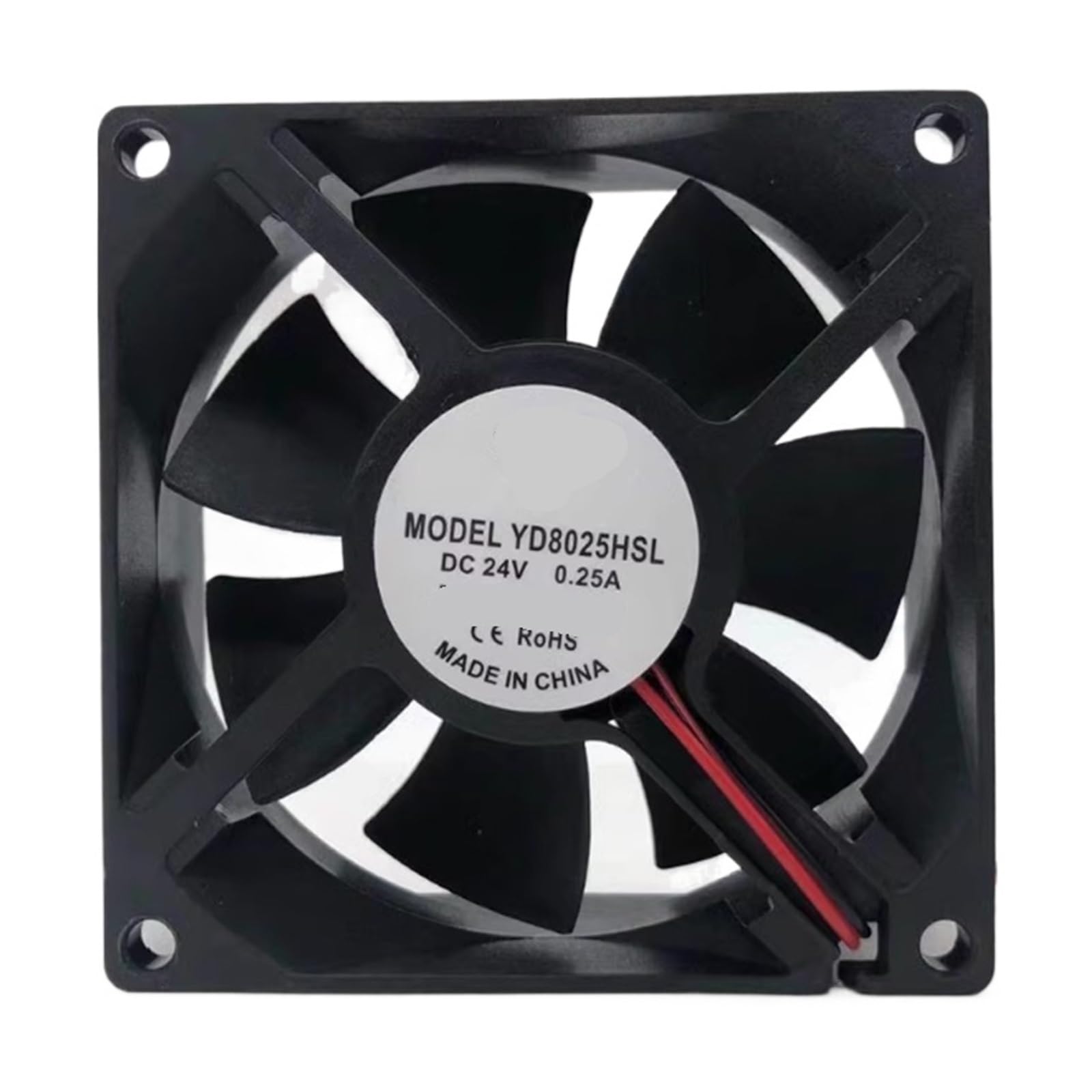 YMUGUEGH YD0825HSL 8025 DC12V 24V 0.15/0.3/0.2/25A inverter cooling fan 8CM(YD8025HSL 24V 0.25A)