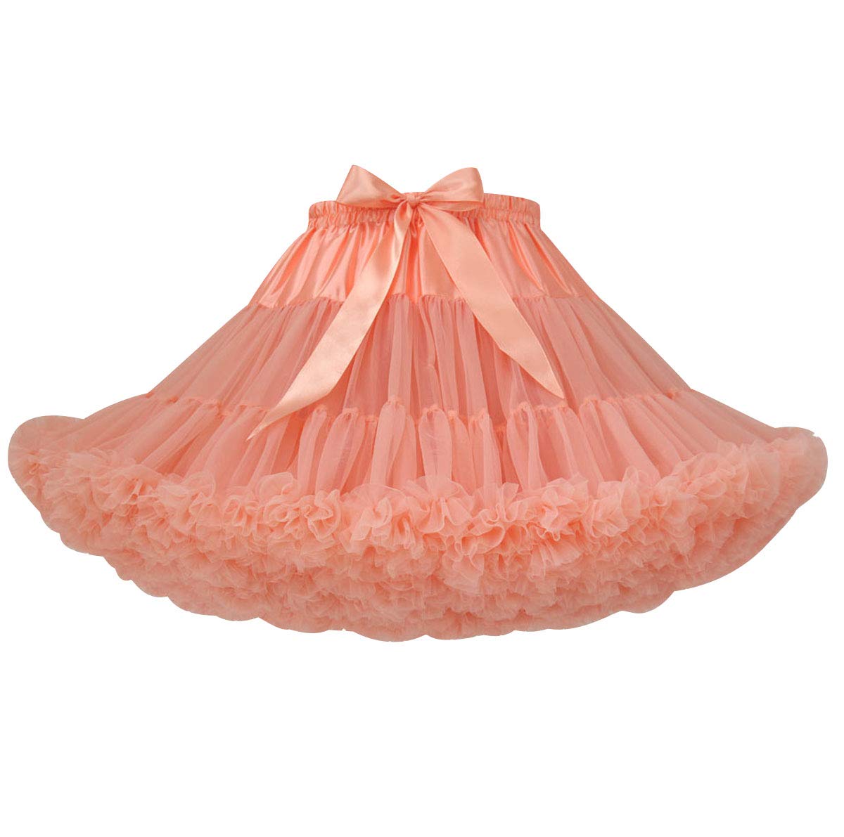Womens Tutu Skirt Adult Puffy Fancy Dress Tutu Skirts Tutus For Women Ruffle Fluffy Tulle Skirts For Adults Layered Tutu Petticoat Short Tutu Costumes Ballet Dance Tutus Birthday Party Champagne