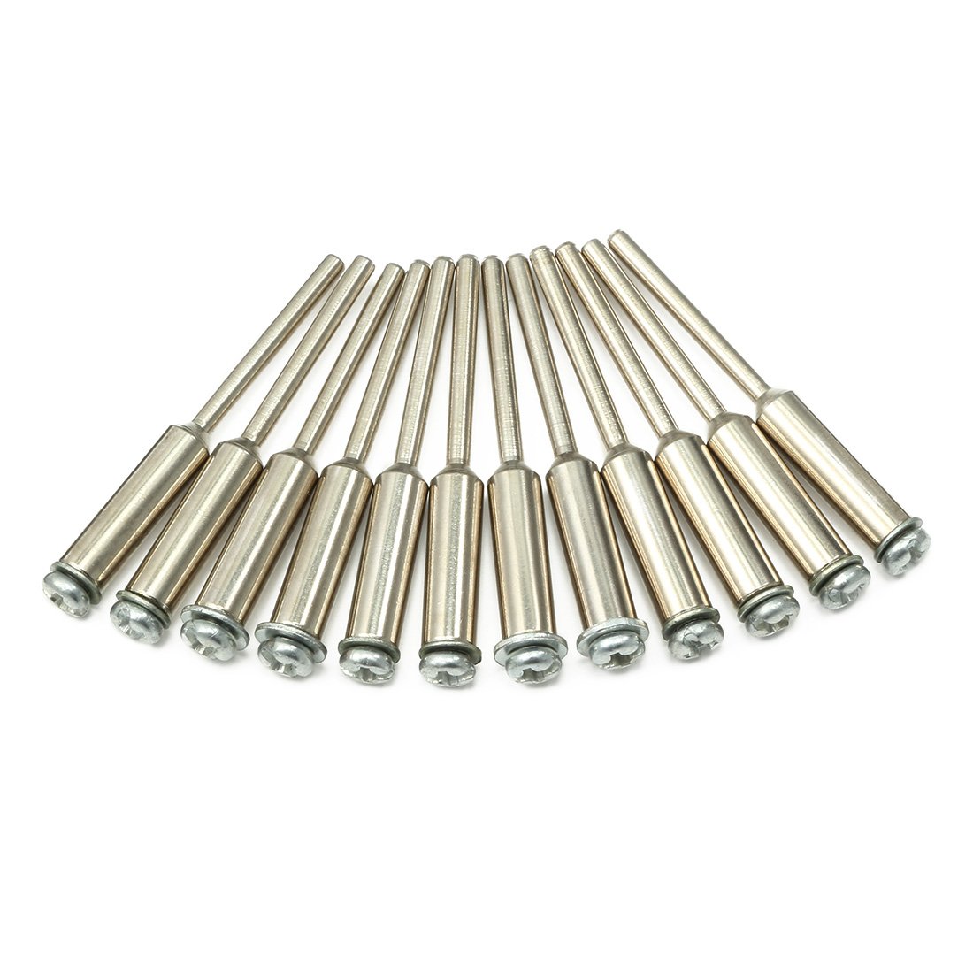 Aexit 3mm Dia Abrasives Diamond Cutting Wheel Mandrel Arbour Shaft 12pcs Model:99as658qo244