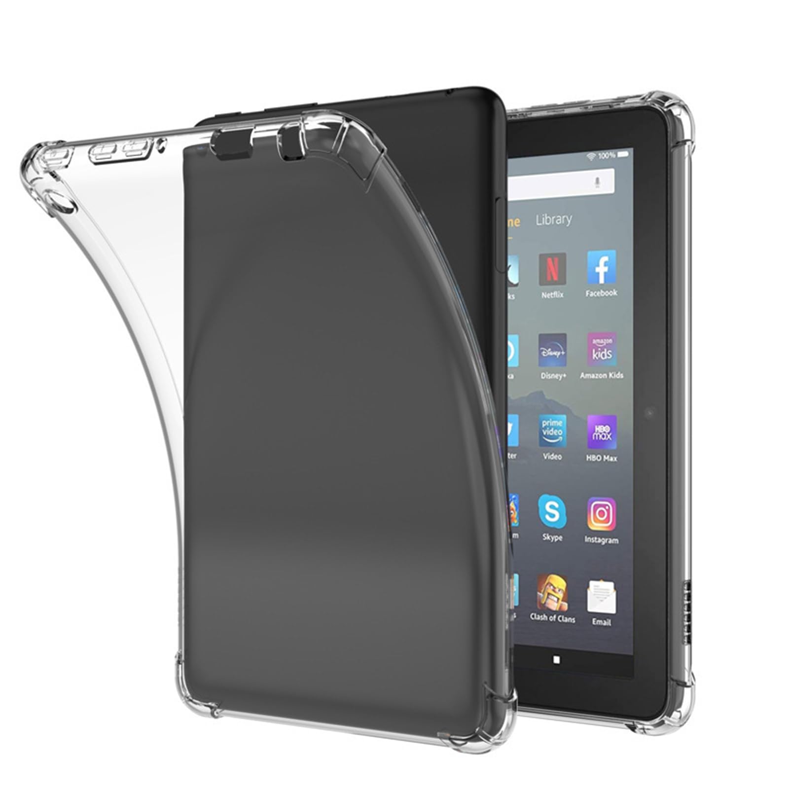 SSKHE Etui na Kindle, przezroczyste etui do 6" Kindle 11 generacji 2022 (model C2V2L3), lekkie i odporne na zarysowania silikonowe etui
