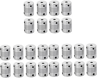24 pcs bellows coupling beam coupling flexible shaft coupling flexible drive coupling sure flex coupling Thimble Step Motor Step Servo Motor universal stepper motor Winding