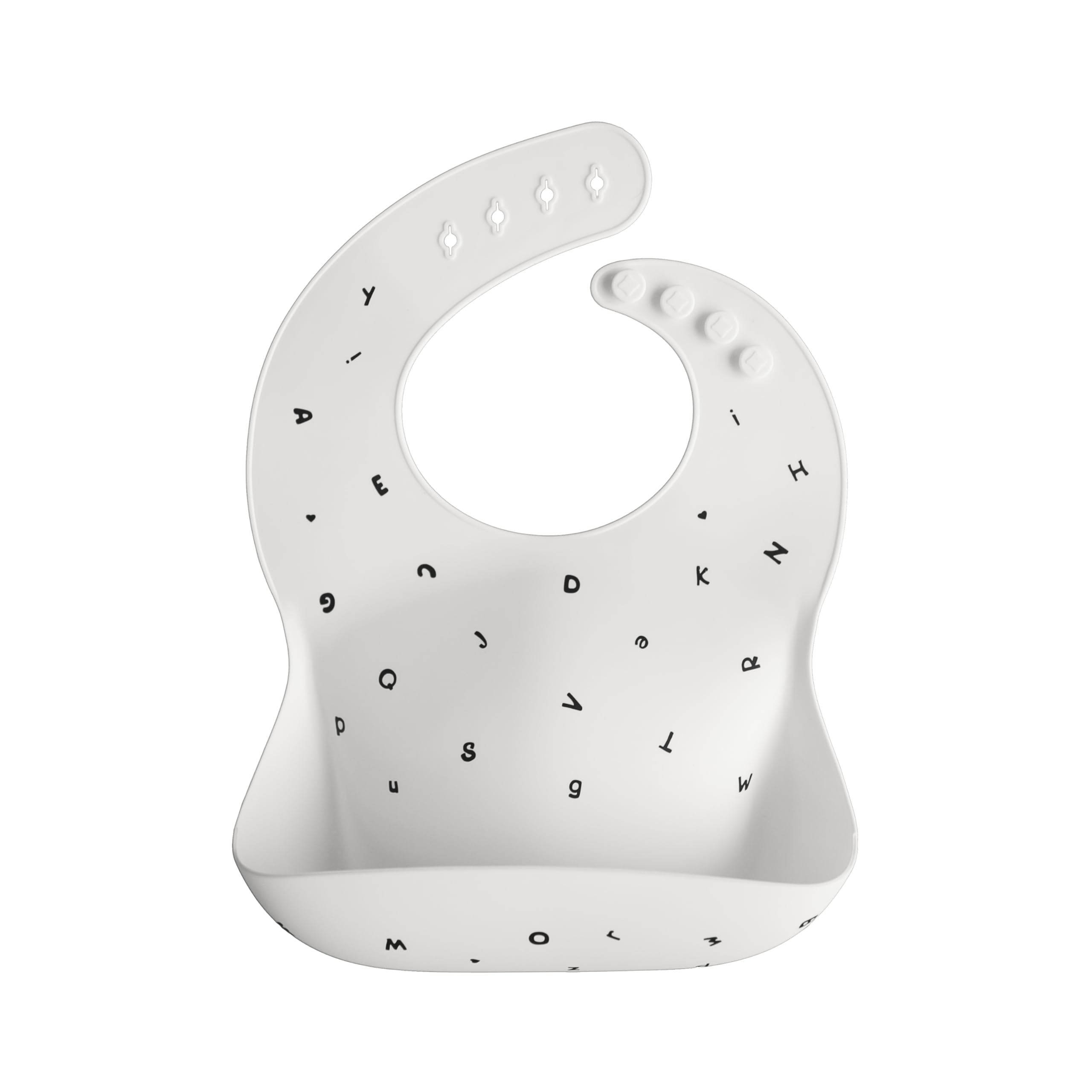 Mushie Baby Silicone Bib | Adjustable Fit Waterproof Bibs | Easy Wipe Baby Feeding Bibs | 4 Adjustable Sizes with Deep Front Pockets | 100% BPA and Phthalate Free — view 32
