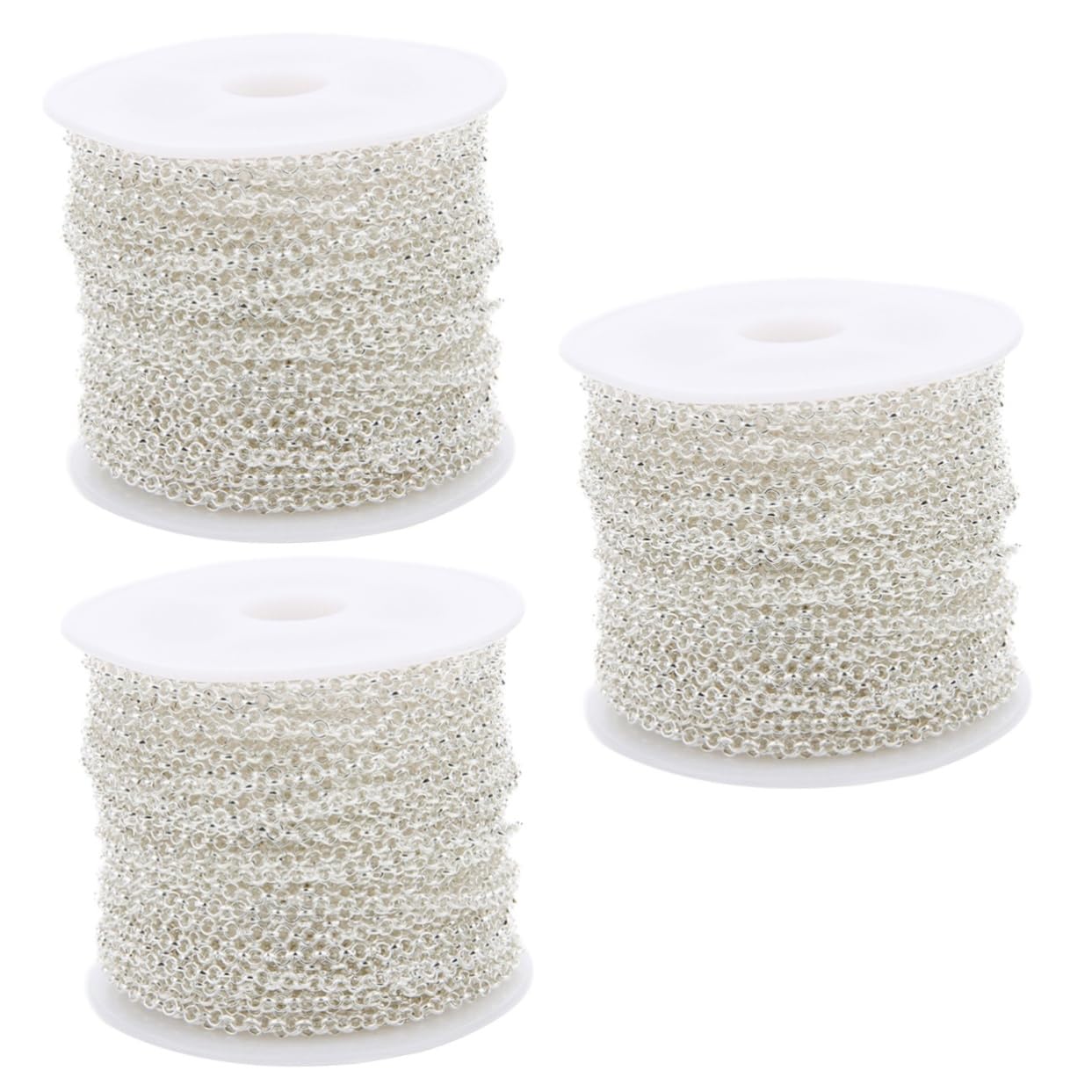 SHINEOFI Kit per La Creazione di Gioielli da 3 Pezzi Set per La Creazione di Gioielli Permanenti Rocchetto di Catene A Forma di S Rocchetto di Catene Intrecciate per Accessori Artigianali.
