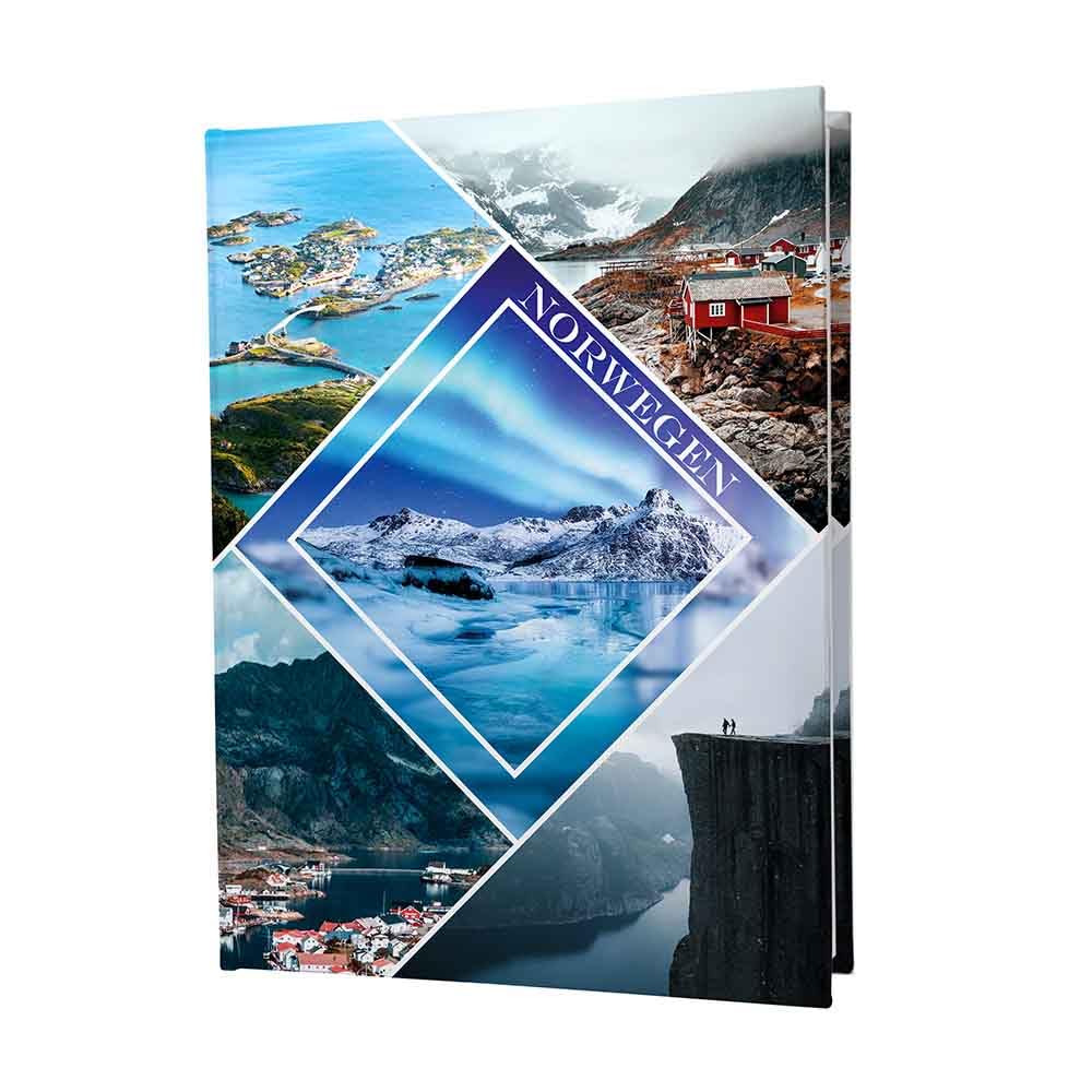 Urlaubsfotoalbum 15x21: Norwegen, Fototasche für Fotos, Taschen-Fotohalter für lose Blätter, Urlaub Norwegen, Handgemachte Fotoalbum