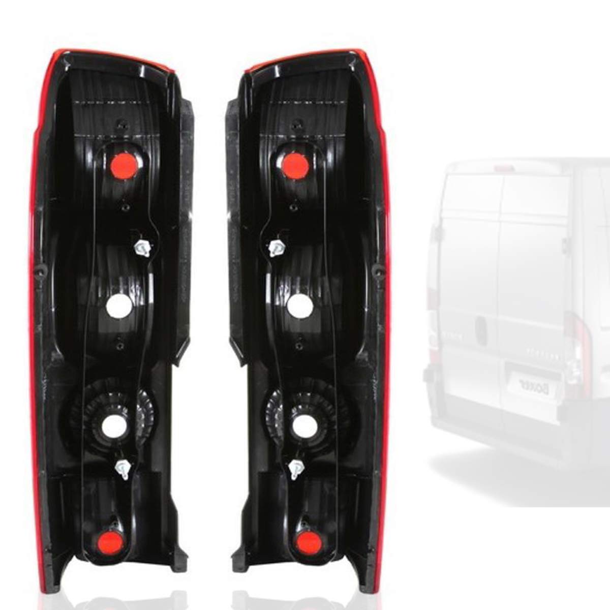 2 Feux Arrière 12V/24V Pour Fiat Ducato, Peugeot Boxer, Renault Master - 5 Fonctions