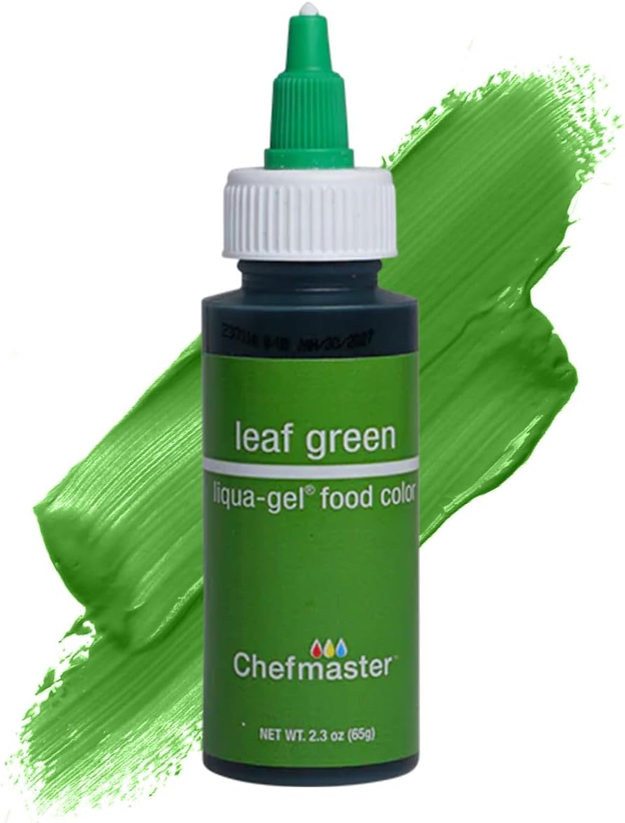 Chef Master Likuagel, Leaf Green, 2.2 oz (65 g), Edible Food Pigment, Orange, Pigment, Red
