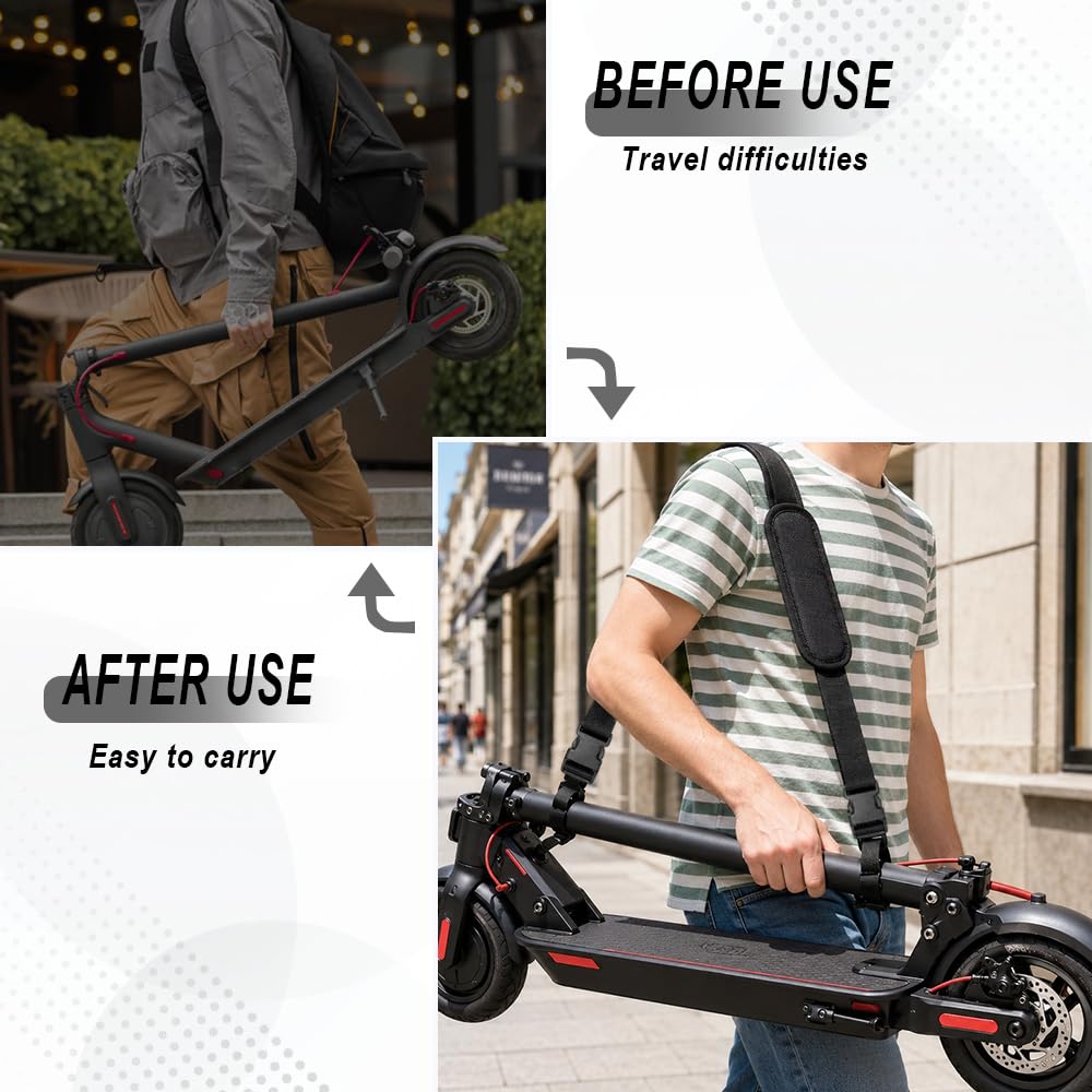 Cinghia Monopattino,Tracolla Skateboard,Tracolla per Sedia da Spiaggia,Tracolla Trasporto Bici,Cinghia Tappetino Yoga,Cinghia di Trasporto per Sedia Spiaggia, Sedie Sdraio, Biciclette, Scooter