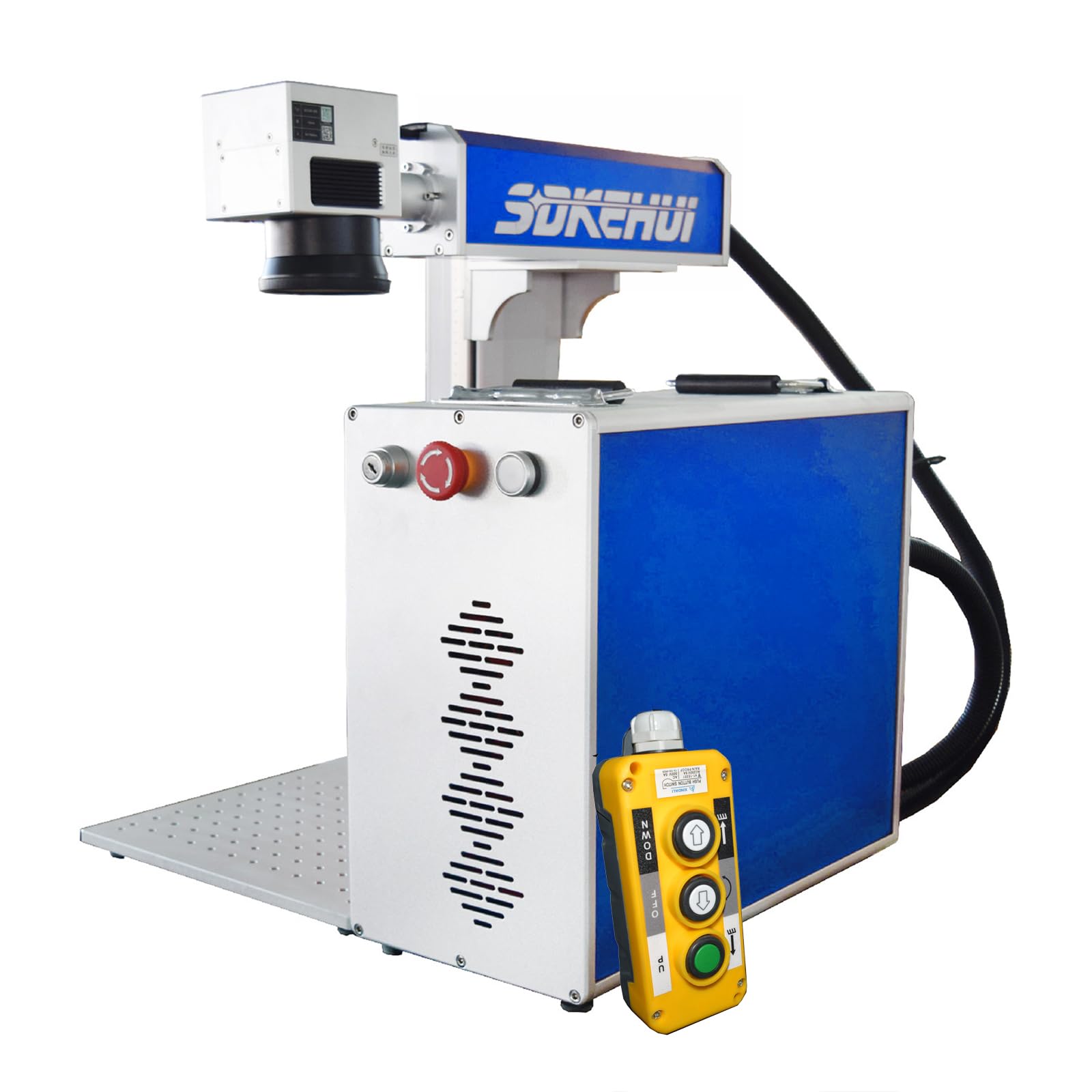 50W 30X30cm Autofocus Fiber Laser Marking Machine Marquage à Fibre Laser