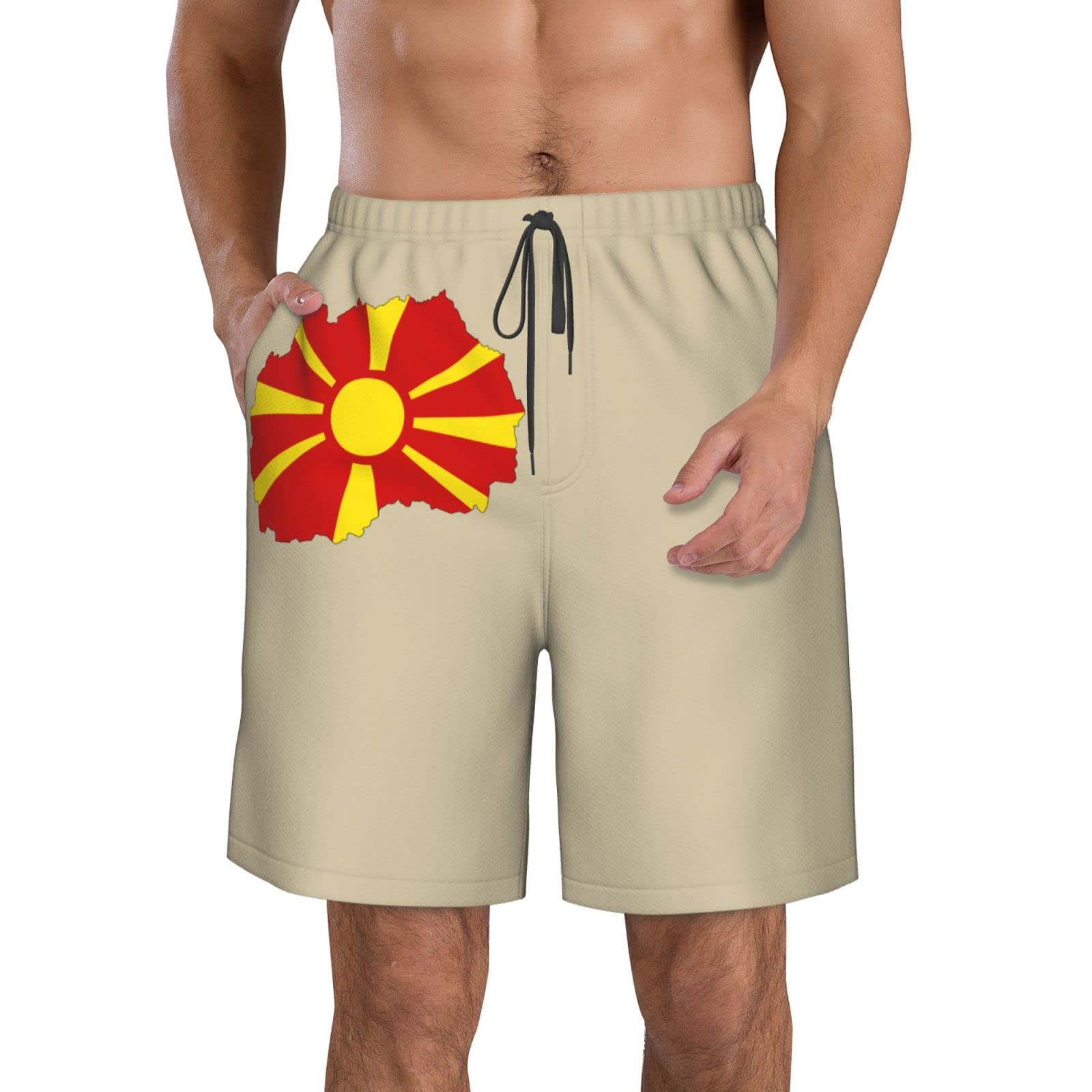 Shorts De Baño Bandera De Burundi Playa Pantalones Cómodo Deportivos Hombre Short Cordón Casual para Fitness Verano