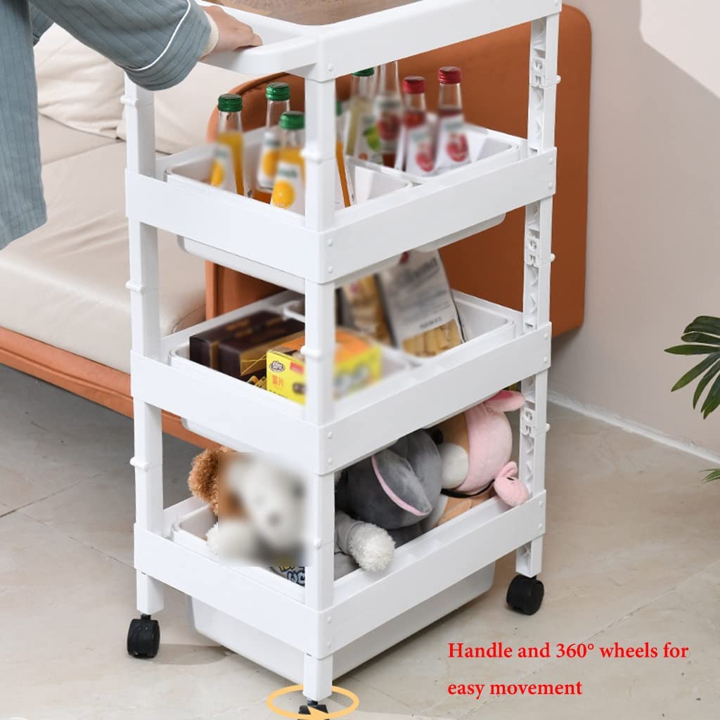 Carrello ripostiglio maniglia bagno cucina ufficio(3 Tier)