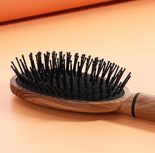 Miniatura 3 de CAISHA Cepillo para desenredar sin tirones con aspecto similar a la madera para todo tipo de cabello K102