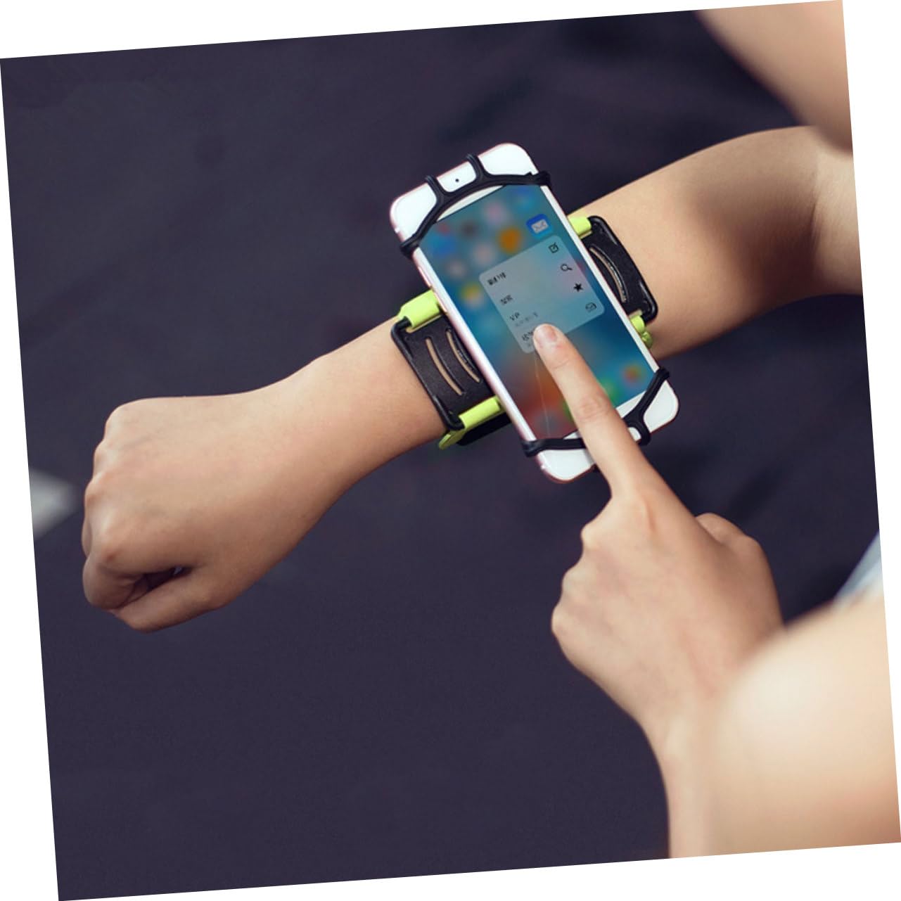 Housoutil 3 Pezzi Supporto Da Polso Per Telefono Per Jogging Girevole A 180° Con Supporto Adesivo Resistente Per Sport