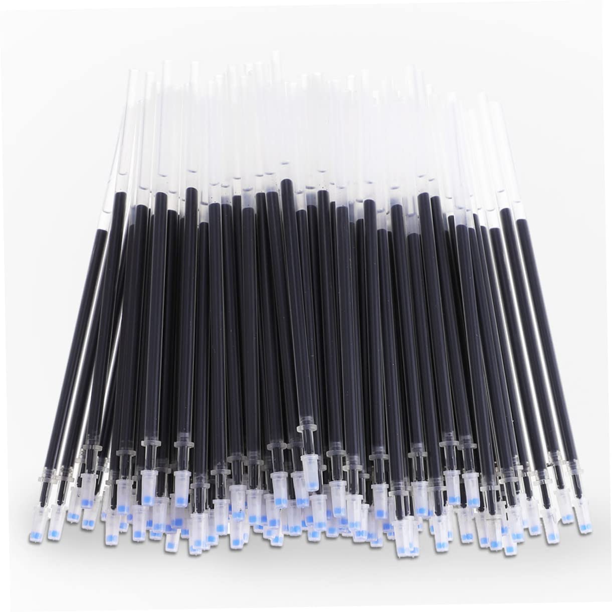 EXCEART Recambios y Escritura Suave 200 de 0,5 Mm de Bolígrafos Neutros Tinta Negra para Papelería Escolar y Uso Diario