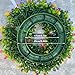 Door Wreath, All Year Round, Colourful Artificial Flowers Wreath, Artificial Eucalyptus Wreath for Farmhouse, Garden, Wall, Living Room, Hallway, Wedding, Front Door Decoration (Cutter, 43 cm)