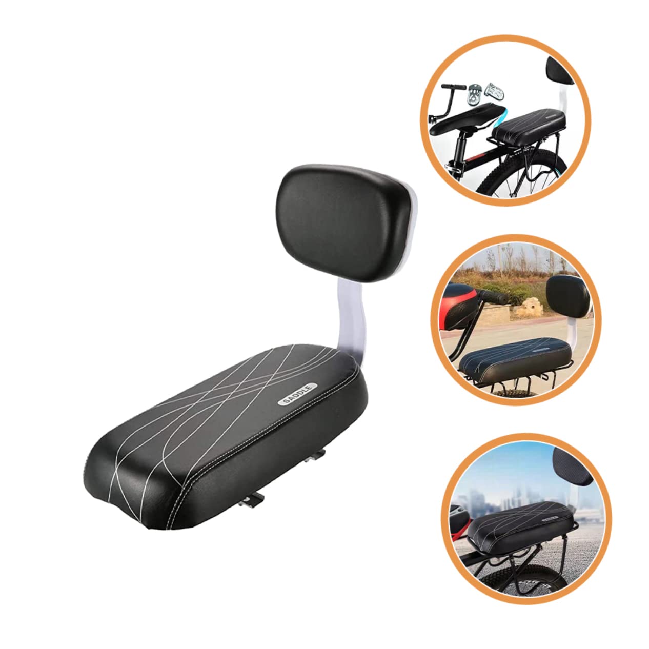 Toyvian Asiento Trasero Desmontable para Bicicleta Asiento De Seguridad Infantil Diseño y Cómodo Compatible Mayoría De Bicicletas