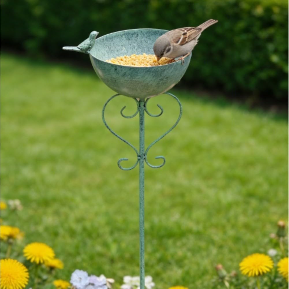 Vogelfutterstation Hängend Wildvogel Futterspender Blumenhalter für Garten Balkon Outdoor Futterstation für kleine Vögel