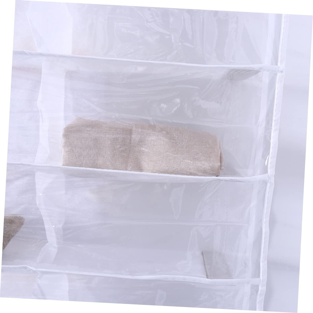 over The Door Shoe Organizer Space Saving Hanging Rack for Shoes Slippers and Accessories Closets and Spaces White