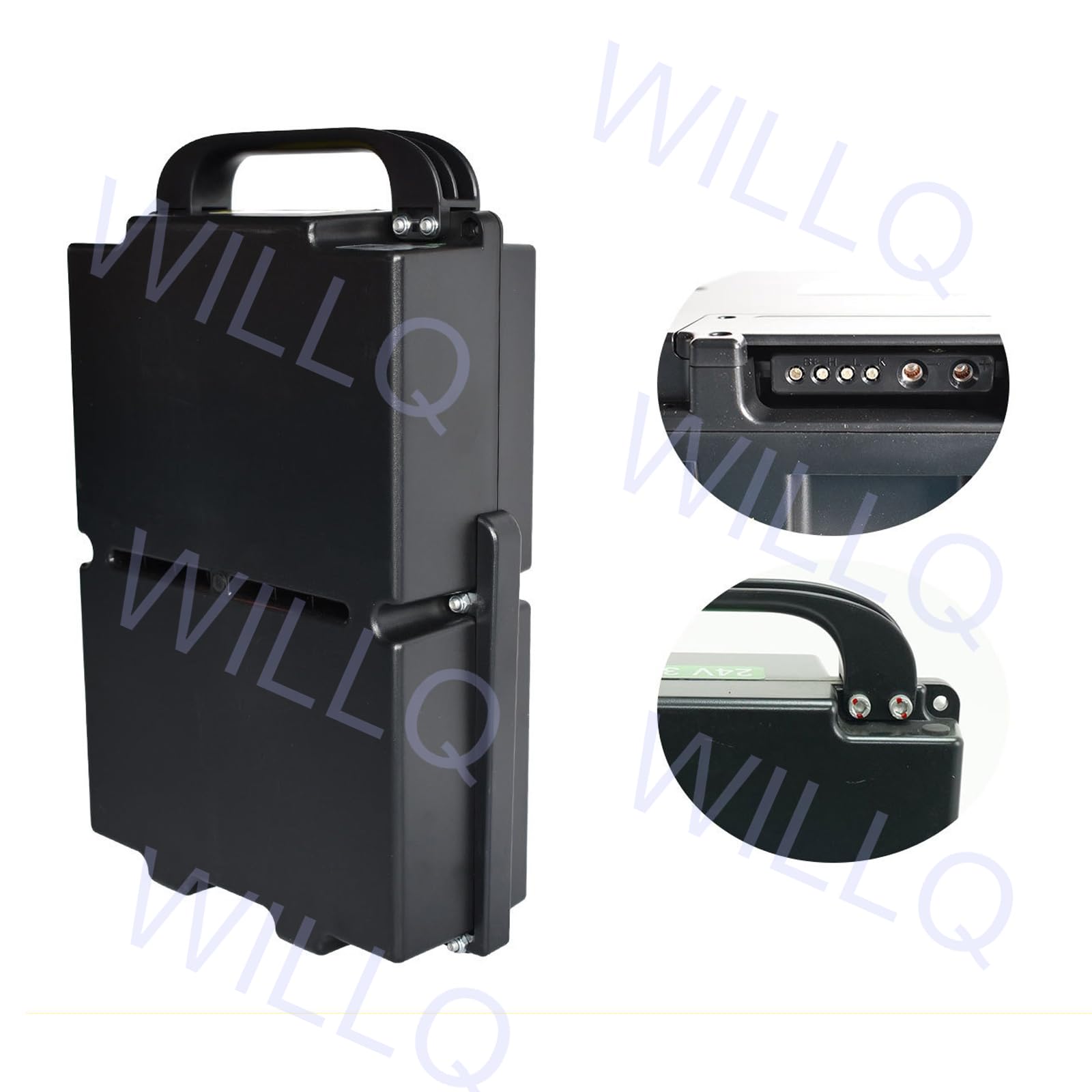 Batería Litio 24V 30Ah para vehículos manipulación almacenes logísticos | Batería LiFePO4 para transpaleta eléctrica, componentes internos, robusta y recargable