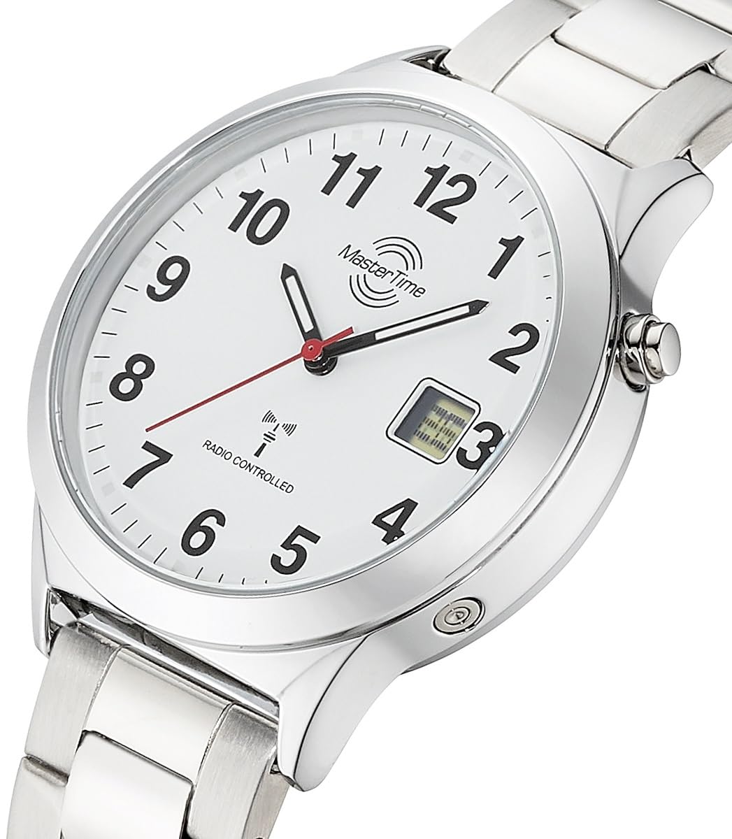 Master Time Funk Quarz Herren Uhr Analog-Digital mit Edelstahl Armband MTGA-10907-12M