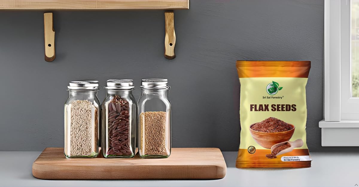 SRI SAI FORESTRY Flax Seeds (Alsi Seeds) – 250g – Rich in Fiber & Omega-3, Raw Unroasted Seeds for Hair Growth and Healthy Eating 4