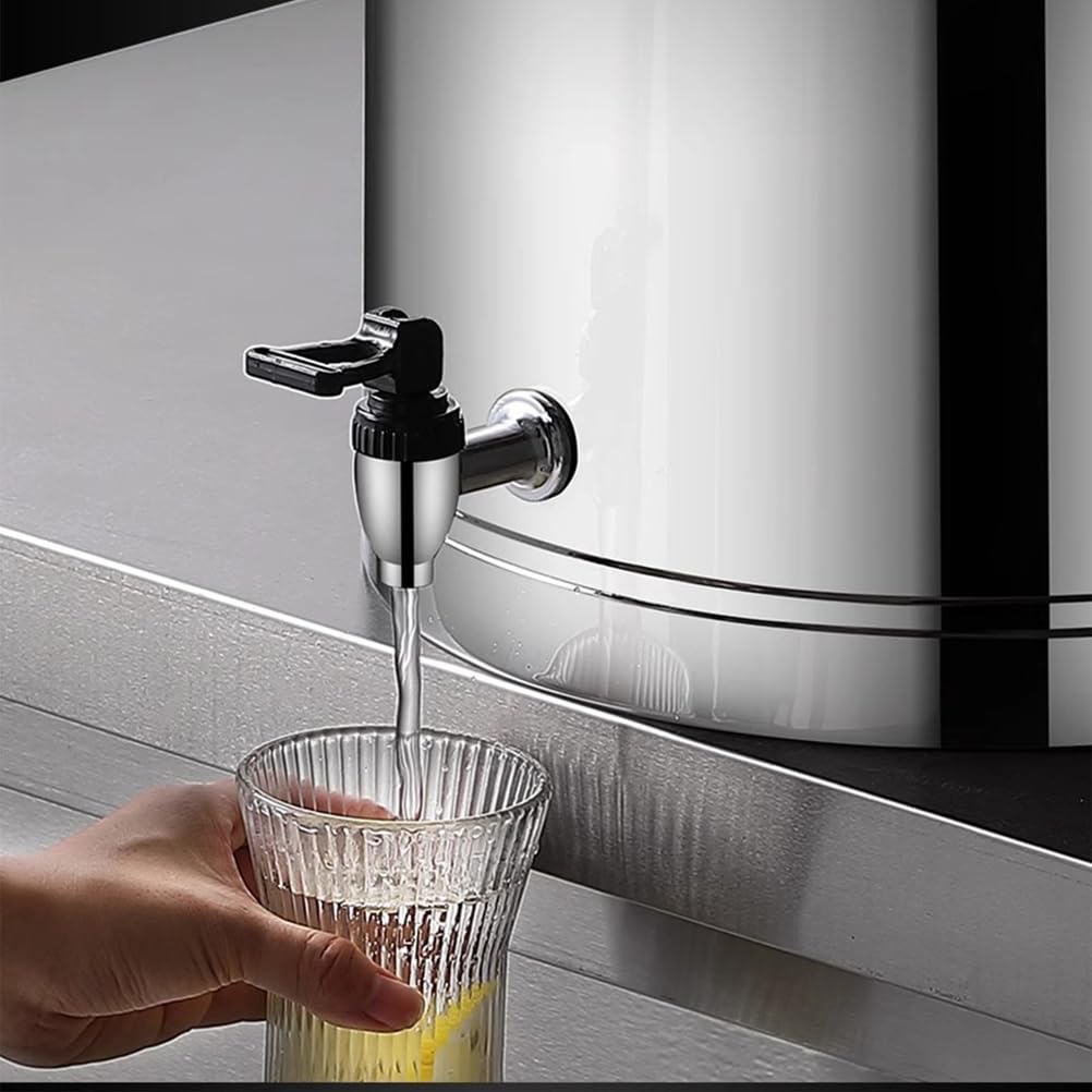 Cubo aislante, recipiente grande de acero inoxidable de 40 litros para café y té para fiestas y eventos, barril aislado de grado comercial para bebidas