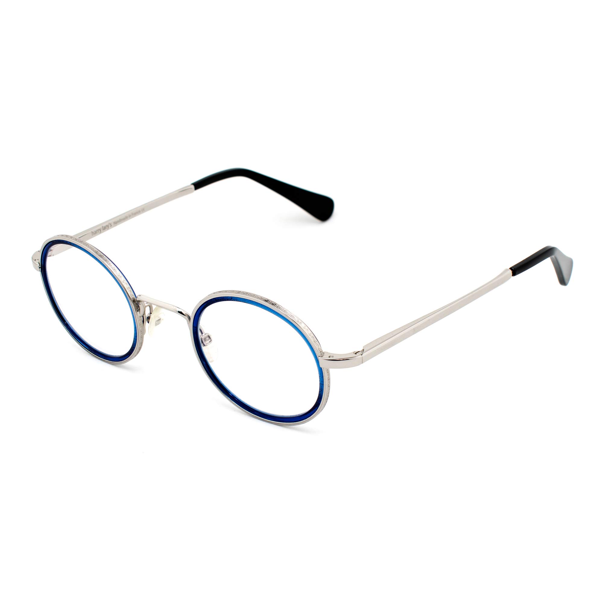 HARRY LARYS ACADEMY-384 Lunettes, argenté-bleu, 45/20/142 Unisexe 