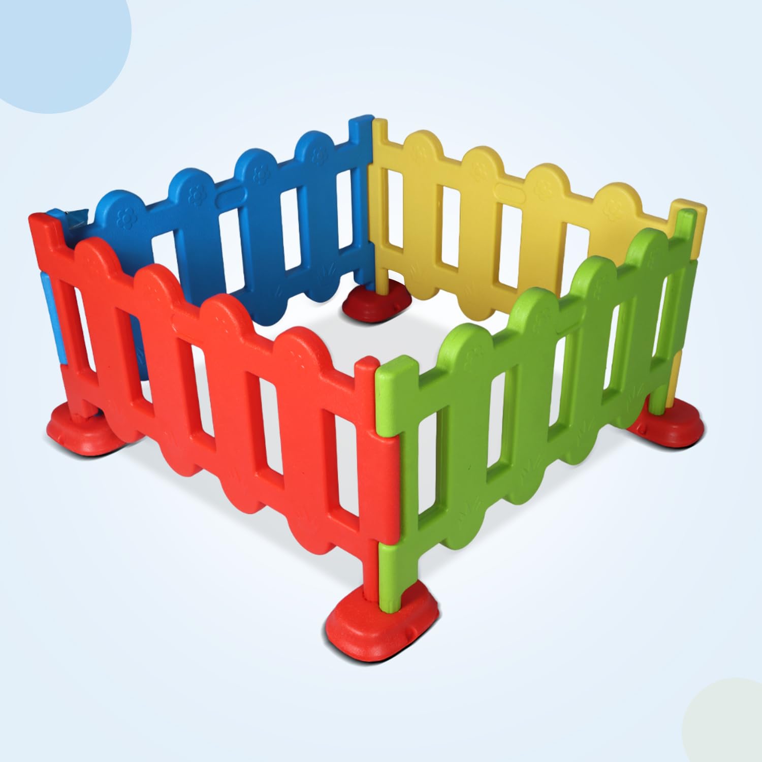 Playpen for Kids & Babies β Indoor/Outdoor Play Area Fence with Bassinet, Safety Gate, and Secure Design, Perfect for Toddlers - Multicolor