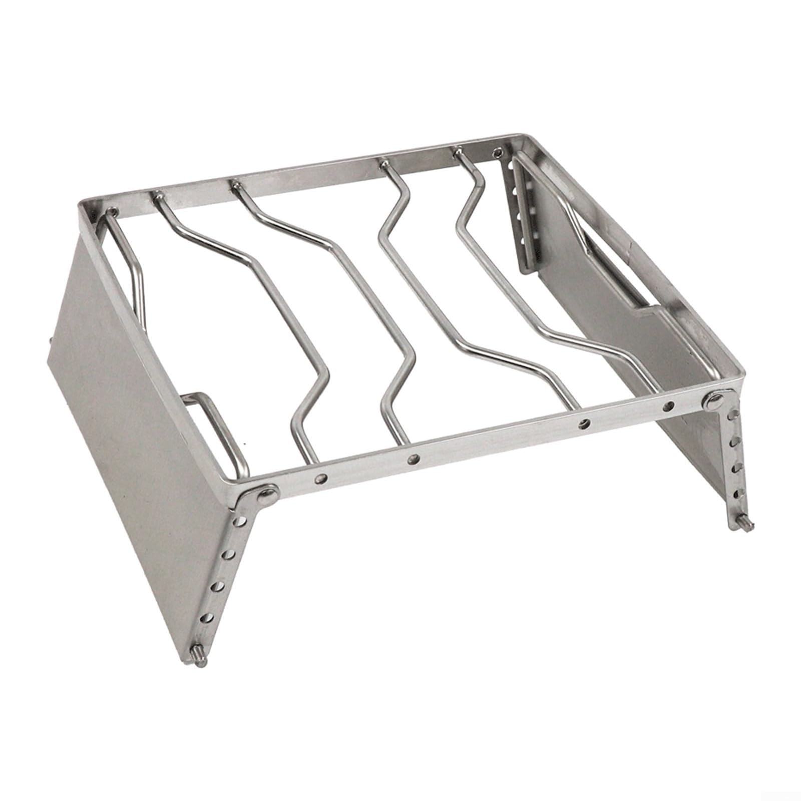 ZYWUOY Parrilla plegable para fogata, parrilla de barbacoa plegable de acero inoxidable para senderismo, barbacoa, pesca