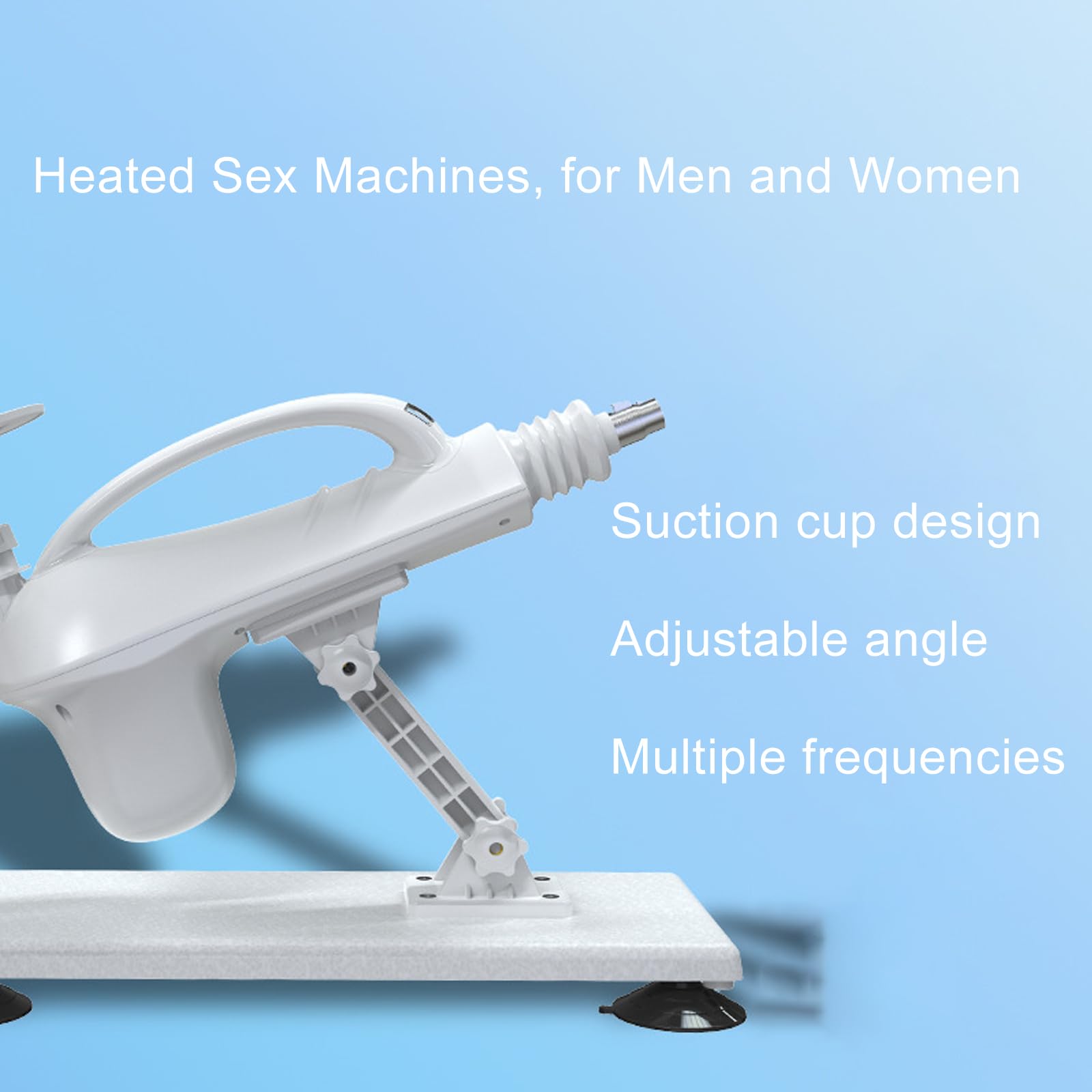 AMAZBEE Máquina Sexual Consolador Automático para Joder con Múltiples Accesorios con Pantalla Digital Calefactora Diseño de Empuje Automático (6 pcs)